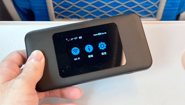 WiMAXの検証画像（新幹線）