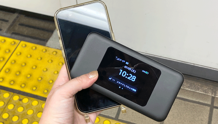 WiMAXの検証画像（地下鉄）