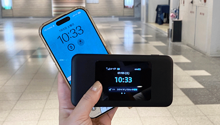 WiMAXの検証画像（地下街）